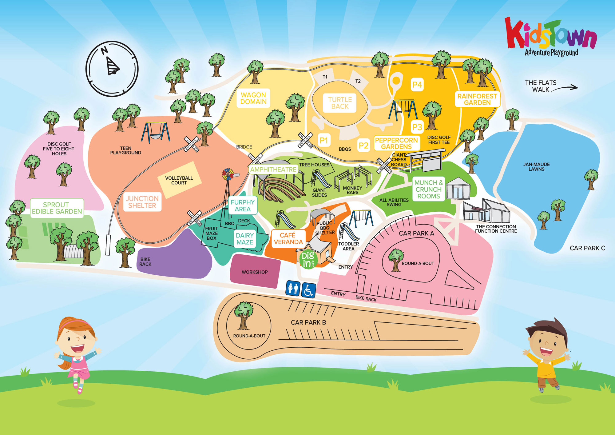 KidsTown Playground Map